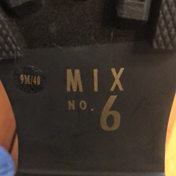 Boots with chunky heel size 9m women’s black MIX no 6 brand - Picture 6 of 9